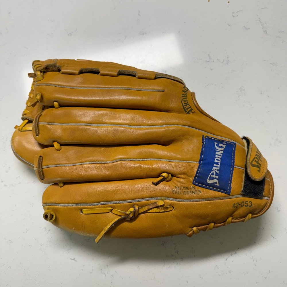 Spalding Softball Supreme Glove Mens Tan Top Grain Leather 42-053 Competition